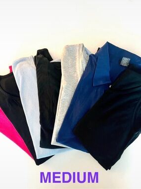 Bundle of 7 assorted basic tops woman size M